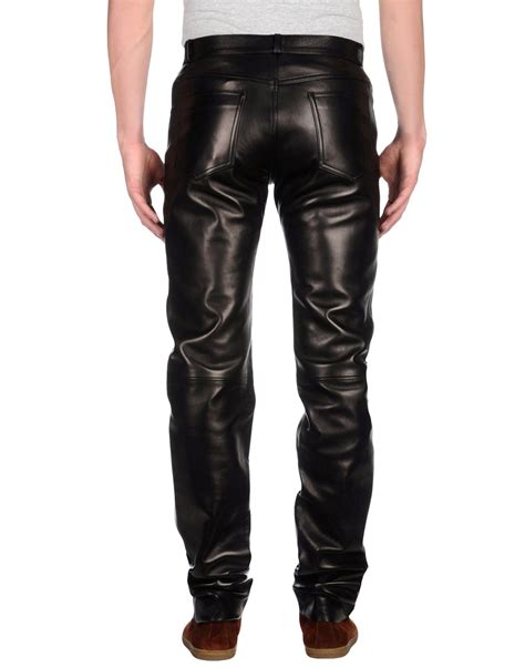 gucci casual pants|Gucci leather bottoms for men.